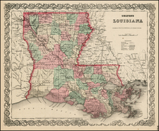 South Map By Joseph Hutchins Colton