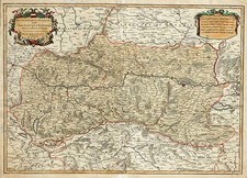 Europe, Austria and Germany Map By Alexis-Hubert Jaillot  &  Jean-Claude Dezauche