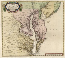 Mid-Atlantic and Southeast Map By John Senex