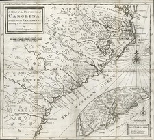 Southeast Map By Herman Moll