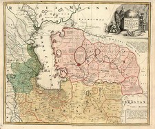 Europe, Turkey, Asia and Central Asia & Caucasus Map By A Maas