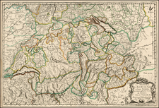 Switzerland Map By Nicolas Sanson