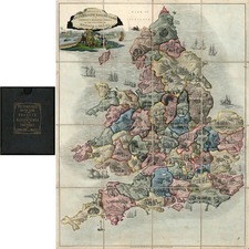 Europe, British Isles and Curiosities Map By Edward Wallis