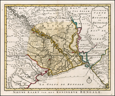 Asia and India Map By J.V. Schley