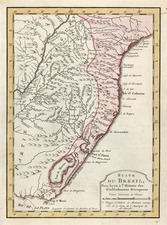 South America Map By J.V. Schley