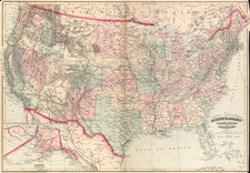 United States Map By Asher  &  Adams