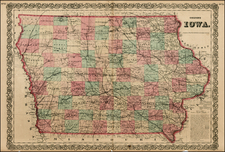 Midwest Map By G.W.  & C.B. Colton