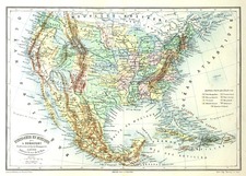 United States Map By L. Bonnefont