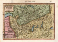 Europe, Switzerland and Italy Map By Henricus Hondius - Gerhard Mercator