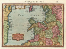 Europe and British Isles Map By Henricus Hondius - Gerhard Mercator