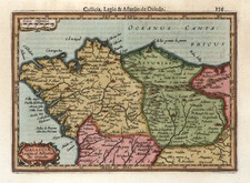 Europe and Spain Map By Henricus Hondius - Gerhard Mercator