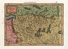 Europe, Switzerland and Italy Map By Henricus Hondius - Gerhard Mercator
