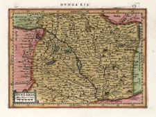 Europe, Hungary and Czech Republic & Slovakia Map By Henricus Hondius - Gerhard Mercator