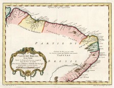 South America Map By Jacques Nicolas Bellin