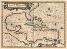 South, Southeast, Caribbean and Central America Map By Jan Jansson