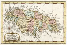 Caribbean Map By Jacques Nicolas Bellin