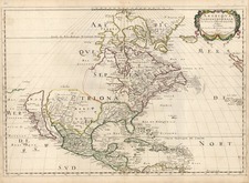 North America Map By Nicolas Sanson