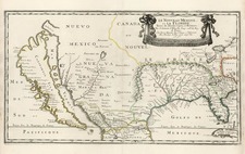 United States, Southeast, Southwest and California Map By Nicolas Sanson