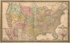 United States and California Map By Thomas, Cowperthwait & Co.