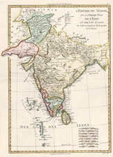 Asia and India Map By Rigobert Bonne