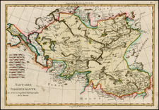 Asia, China and Central Asia & Caucasus Map By Rigobert Bonne