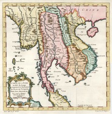 Asia and Southeast Asia Map By Jacques Nicolas Bellin