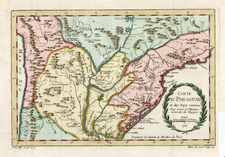 South America Map By Jacques Nicolas Bellin