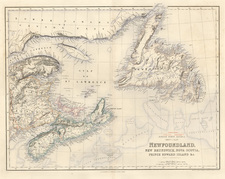 Canada Map By Archibald Fullarton & Co.