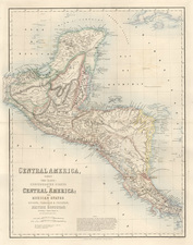 Mexico and Central America Map By Archibald Fullarton & Co.