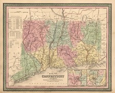 New England Map By Thomas, Cowperthwait & Co.