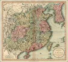 China and Korea Map By John Cary