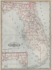 Southeast Map By George F. Cram