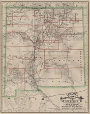 Southwest Map By George F. Cram