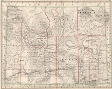 Plains and Rocky Mountains Map By George F. Cram