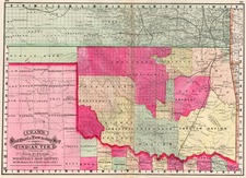 Plains and Southwest Map By George F. Cram