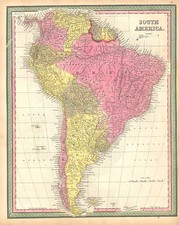 South America Map By Henry Schenk Tanner