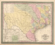 Texas and Southwest Map By Thomas, Cowperthwait & Co.