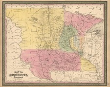 Midwest and Plains Map By Thomas, Cowperthwait & Co.