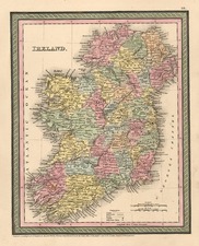 Europe and British Isles Map By Thomas, Cowperthwait & Co.