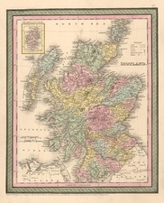 Europe and British Isles Map By Thomas, Cowperthwait & Co.