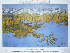 South and Southeast Map By John Bachmann