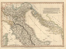 Europe and Italy Map By Charles Smith