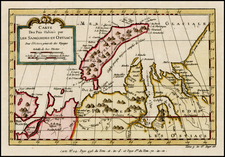 Polar Maps and Russia Map By Jacques Nicolas Bellin