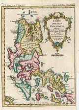 Asia, Philippines, Australia & Oceania and Other Pacific Islands Map By Jacques Nicolas Bellin