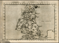 British Isles Map By Girolamo Ruscelli