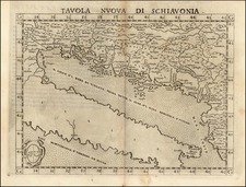 Europe, Balkans and Italy Map By Girolamo Ruscelli