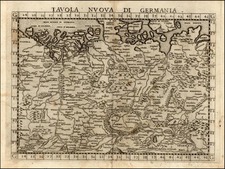 Europe, Baltic Countries and Germany Map By Girolamo Ruscelli