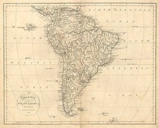 South America Map By John Russell