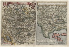 Europe, Austria, Balkans and Italy Map By Abraham Ortelius