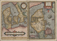 Europe and Scandinavia Map By Abraham Ortelius